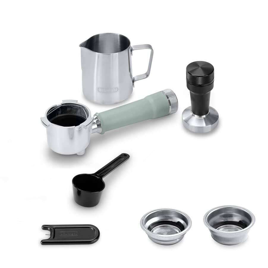 Delonghi EC890.GR Dedica Duo with Advanced Milk Steam Wand Manual Espresso Machine Green
