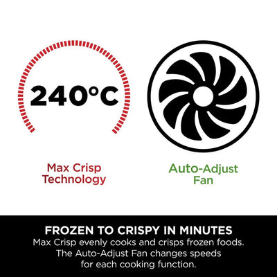 Ninja 6 in 1 Dual Zone Air Fryer 7.6L DZ300UK - Gun Metal Grey