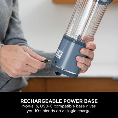 Ninja Blast Cordless Portable Blender Denim Blue BC151UKNV