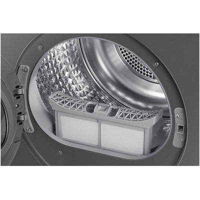 Samsung Series 9 DV90F09F4SU1 with AI Home 9kg Heat Pump Tumble Dryer Dark Steel